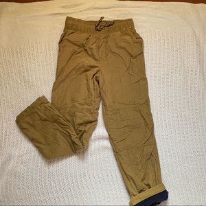 Tan Fleece Lined Pants